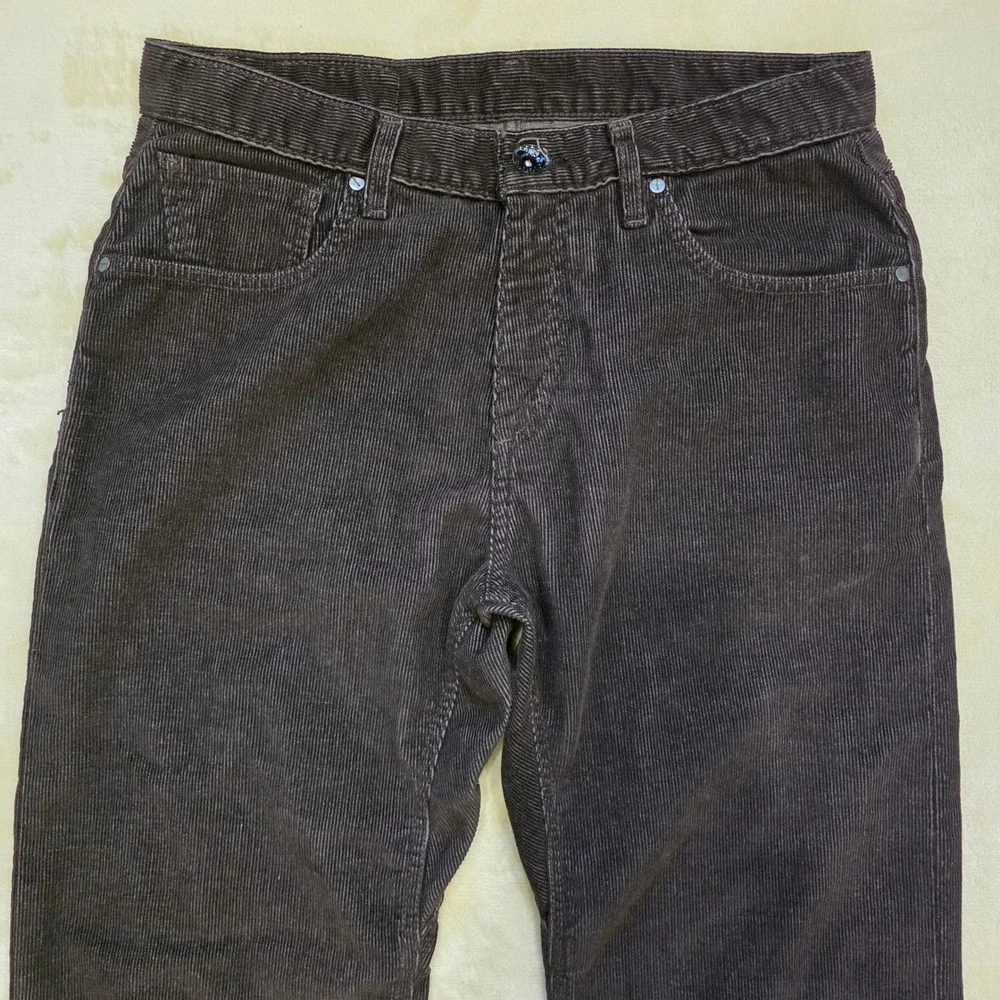 VTG Volcom Stone Boardwear Black Corduroy Pants Men W32 Skate Y2K 90s